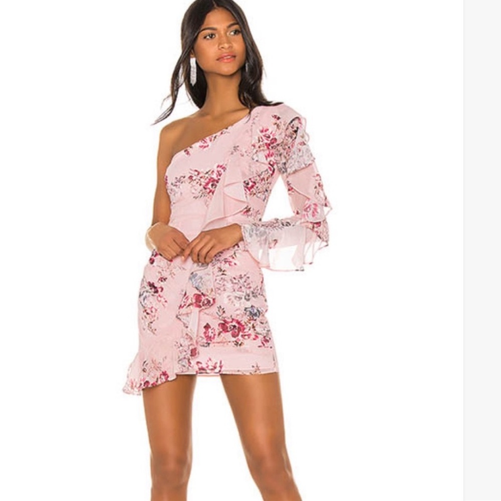 Michael Costello pink dress